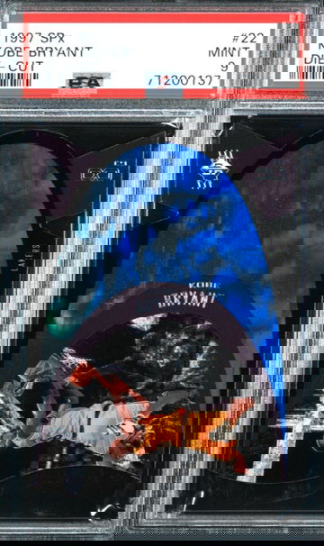 1997 Upper Deck UD SPx Die Cut Rookie Card RC 22 Kobe Bryant Los Angeles LA Lakers PSA 9 Mint