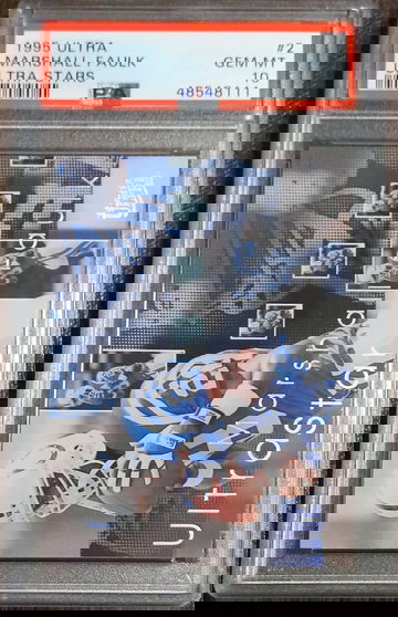 1995 Ultra, Ultra Stars, #2, Marshall Faulk, PSA 10