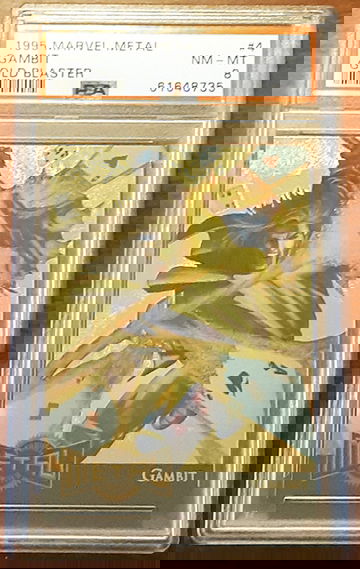 1995 Marvel Metal - Gambit Gold Blaster Limited Edition - PSA 8