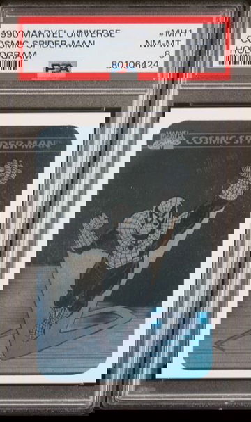 1990 Marvel Universe Cosmic Spider-Man Hologram #MH1 PSA 8 [NS-1A.1]