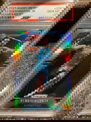 2019 Psa 10 PJ Washington Silver Prizm 