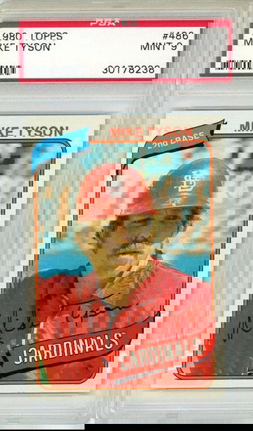 1980 Topps Mike Tyson #486 PSA 9 P1306