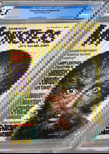 Famous Monsters of Filmland #28 (1964) CGC 6.5 -- Island of Lost Souls Filmbook