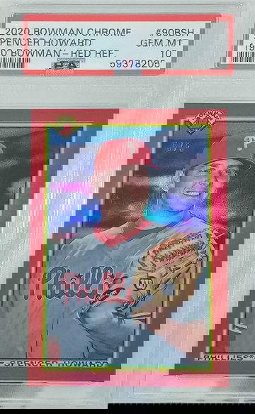 2020 Bowman Chrome Spencer Howard Red Refractor