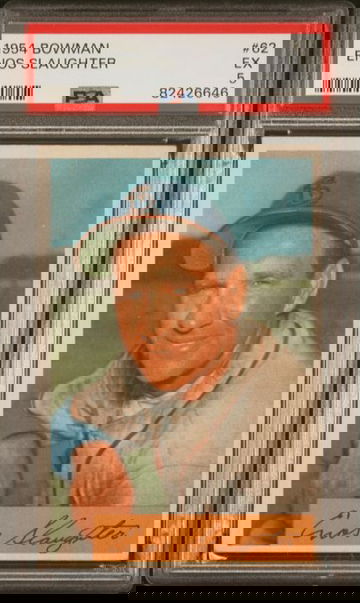 1954 Bowman Enos Slaughter #62 PSA 5 [BL-3.9]