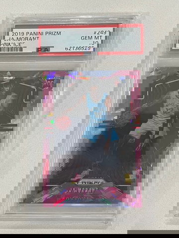 2019 Prizm Ja Morant Pink Ice Rookie PSA 10