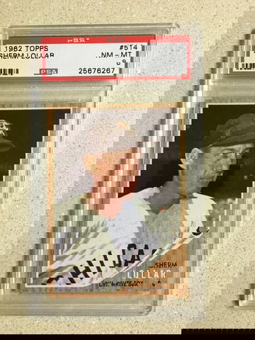 1962 Topps #514 Sherm Lollar PSA 8 NM-MT WHITE SOX