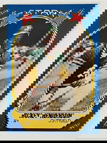 1981 Rickey Henderson Fleer Stickers #54 (EX-MT).