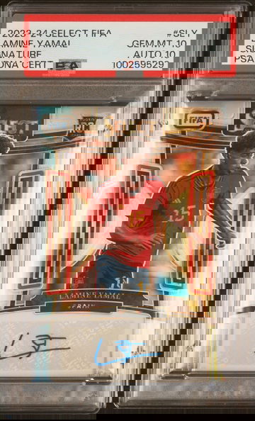 2023-24 PANINI SELECT FIFA LAMINE YAMAL AUTO RC ROOKIE #SLY PSA 10 / AUTO PSA 10