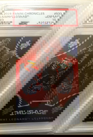 2019-20 Kawhi Leonard Chronicles Crusade Red 149/149 PSA 10