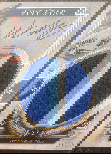 2017 Topps Five Star Whit Merrifield auto /35