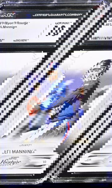 2009 PLAYOFF ELI MANNING #63 CGC 10