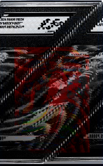 2024 Panini Prizm Red Wave Prizm Brock Purdy #249 /149 SGC 9.5