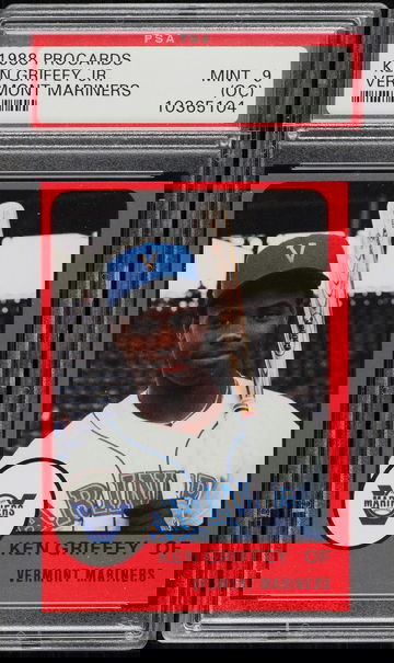 1988  Ken GRIFFEY Jr  PROCARDS VERMONT  PSA 9 OC