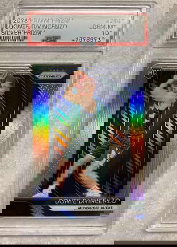 DONTE DiVINCENZO 2018 PANINI SILVER PRIZM ROOKIE CARD PSA 10 GEM MINT 
