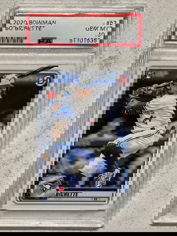 2020 Bowman Bo Bichette PSA 10 Gem Mint 