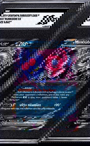 2024 Pokemon Shrouded Fable #037 Munkidori Ex SGC 10