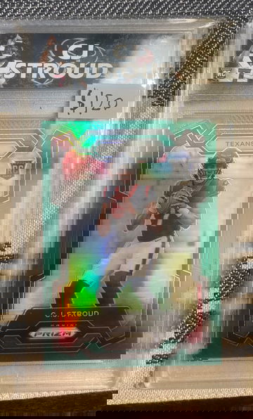 2023 Panini Prizm CJ Stroud ROOKIE GREEN #339 Houston Texans Custom slab!