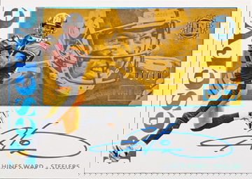 2018 Panini Encased Reserve Signatures Sapphire #RS-HW Hines Ward AU /10