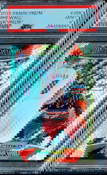 2015 SP JOHN WALL Panini SILVER Prizm PSA 9 POP 2 #398