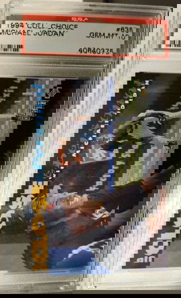 1994 Upper Deck Collector's Choice Up Close & Personal 635 Michael Jordan PSA 10 Gem-Mint