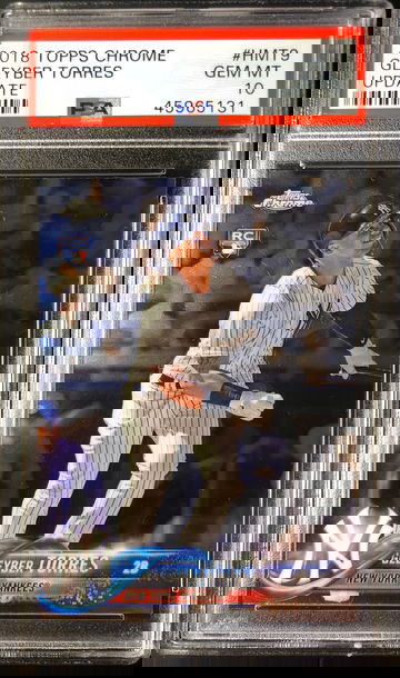 2018 Topps Chrome Gleyber Torres Update PSA 10