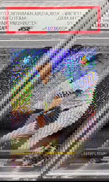 2017 Bowman Mega Box Mojo Refractor Shohei Otani Ohtani PSA 10 Gem Mint