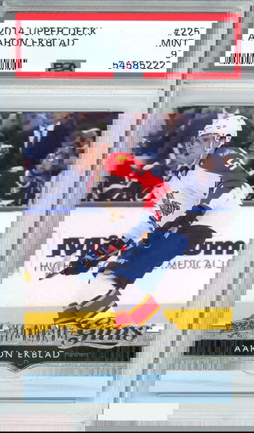 2014 UPPER DECK AARON EKBLAD #225 FLORIDA PANTHERS ROOKIE RC PSA 9 MINT