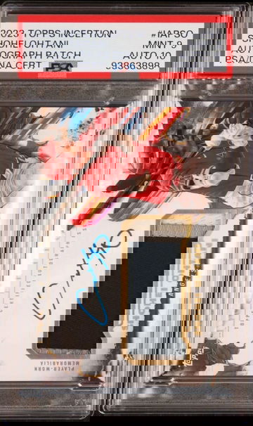 2023 TOPPS INCEPTION SHOHEI OHTANI AUTO PATCH PSA/DNACERT #IAPSO PSA 9 MT ANGELS