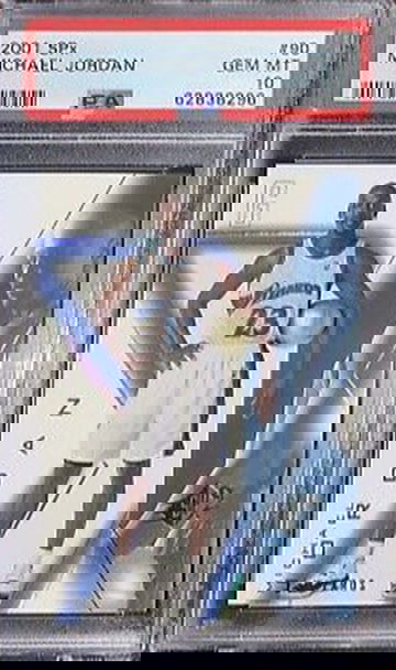 2001 Upper Deck UD SPx 90 Michael Jordan Washington Wizards PSA 10 Gem Mint