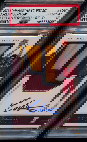 Collin Sexton National Treasures NT RPA Gold /10 PSA 10