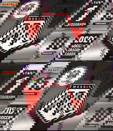 2X 2020-21 PANINI MOSAIC SOCCER EURO HOBBY BOX 1 AUTO (SHIPS 6/30) - SUPPORT YOUR LOCAL CARD SHOP!