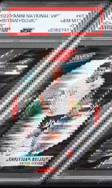 2021 2022 Panini National VIP Christian Pulisic #61 Black /5 PSA 10 GEM MINT USA