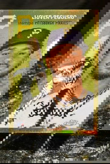 2023 Topps Chrome Platinum LIOVER PEGUERO RC #/50 GOLD TOILE Refractor Pirates