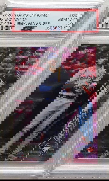 2020 Topps Chrome Update Bo Bichette Pink Wave Refractor PSA 10 #U51 POP 6