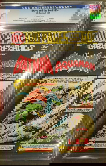 BRAVE AND THE BOLD #114, CGC 7.5 VF-