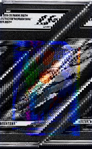 2024-25 Panini Prizm #172 Victor Wembanyama Hyper Prizm SGC 9.5