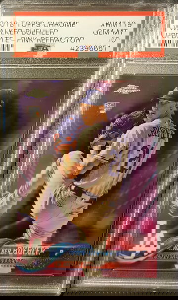 2018 Topps Chrome Update Pink Refractor Walker Buehler Rookie PSA 10 L.A. Dodgers