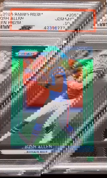 2018 Prizm Green Josh Allen RC PSA10