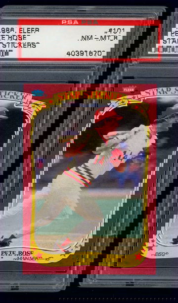 1986 Fleer Pete Rose Star Sticker