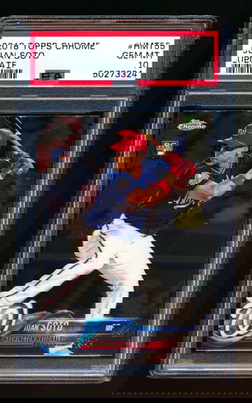 Juan Soto 2018 Topps Chrome Update HMT55 RC Rookie PSA 10