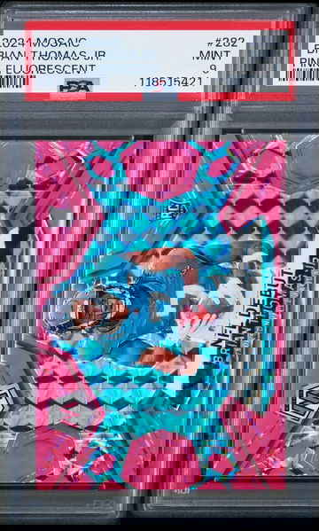 Brian Thomas Jr. 2024 Panini Mosaic NFL Debut Pink Flourescent #282 Rookie RC