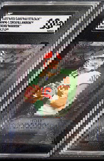 2021 Wild Card Matte Black Trevor Lawrence Green 11/40 SGC 10 GEM MINT!!