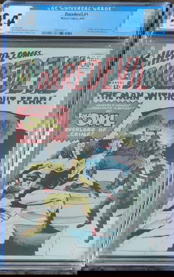 Daredevil #3 CGC 9.4 WHITE PAGES