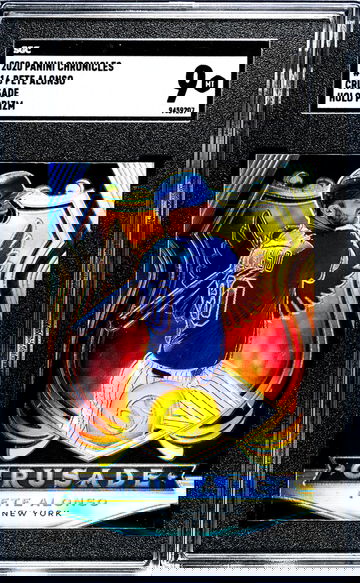 2020 Panini Chronicles #16 Pete Alonso Crusade Holo Prizm SGC 9