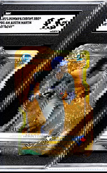 2021 Bowman Chrome Austin Martin Die-Cut Gold CPDC-AM 46/49