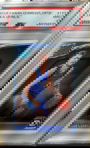 Luka doncic 2018 rookie optic psa Mint 9