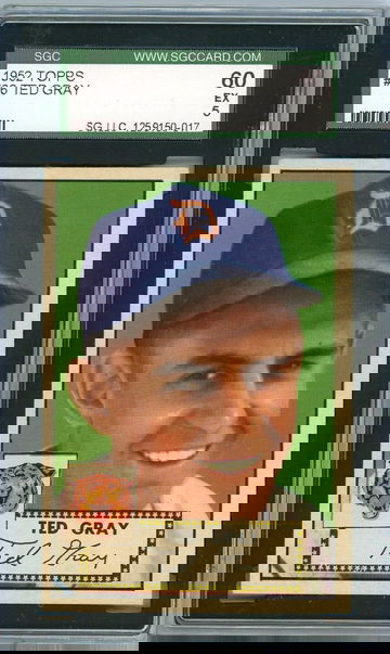 1952 Topps Ted Gray #86 SGC 60 P1336