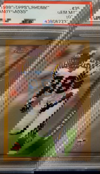 Randy Moss Topps Chrome PSA 10