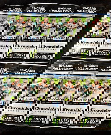 (8) 2020 Chronicles Football Value Pack Sealed Lot